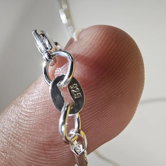 Vintage Sterling Silver 925 Snake Chain - Picture 4 of 7